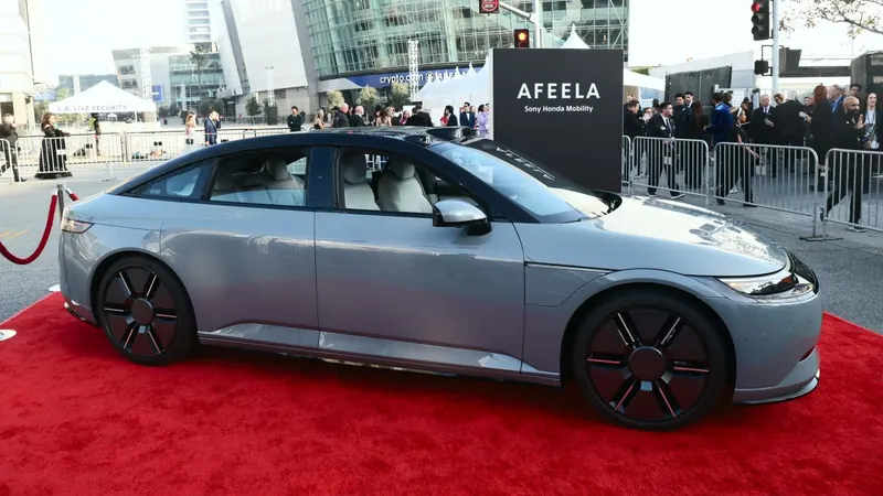 On the red carpet at the GRAMMY Awards