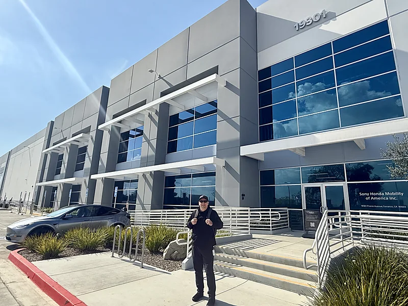 Outside the Torrance Studio and Delivery Hub