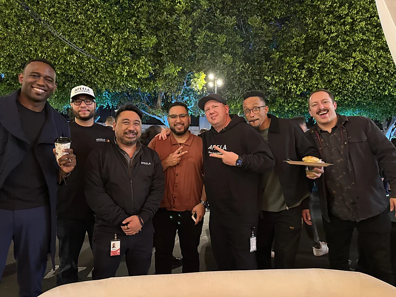 The team out together