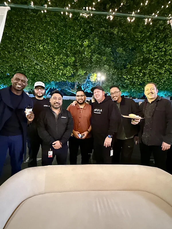 The team out together