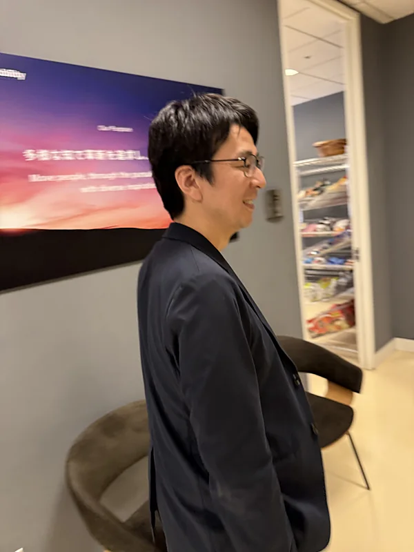 At an office presentation