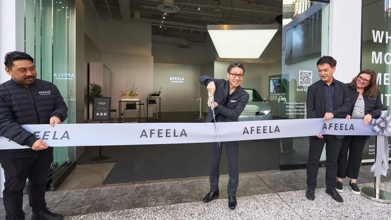 Ribbon cutting at the AFEELA Studio, Torrance