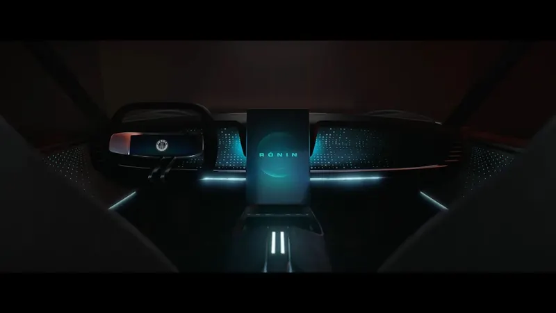 Ronin launch film frame by Territory Studio