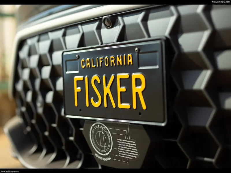 California plate on the honeycomb grille